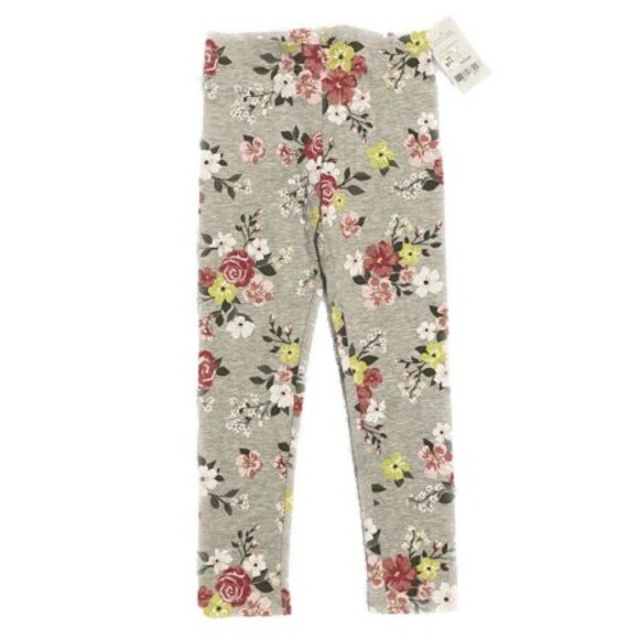 Carters Floral Print Leggings Size 5 - Picture 1 of 3